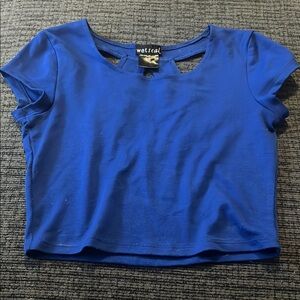 Wet Seal Royal Blue Crop Top